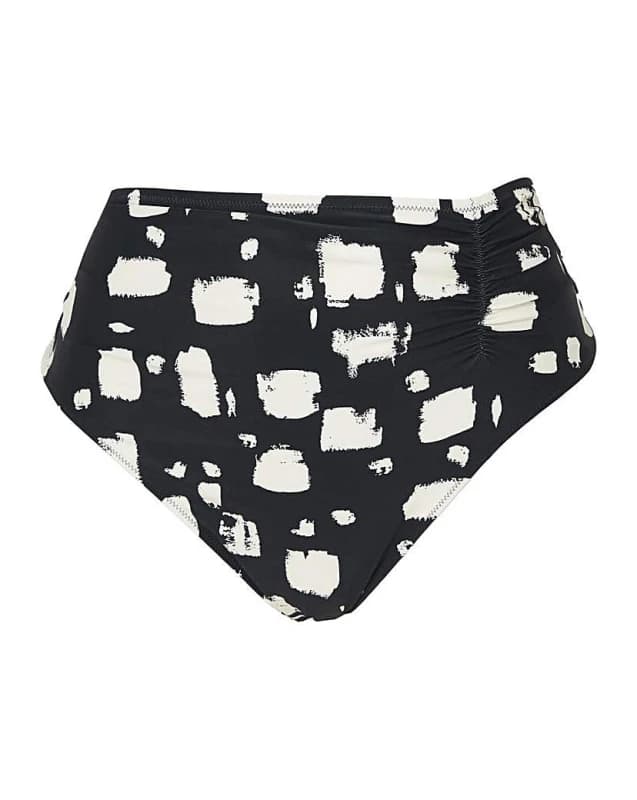 Image of Panache Panache Midi Gather Bikini Pant Black/Sand Female 20 BJ57305
