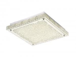 Image of Flush Ceiling 21W 2100lm LED 4000K Stainless Steel, Crystal