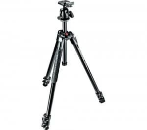 Image of MANFROTTO 290 Light Alu 3-Section MK290LTA3-BH Tripod Black