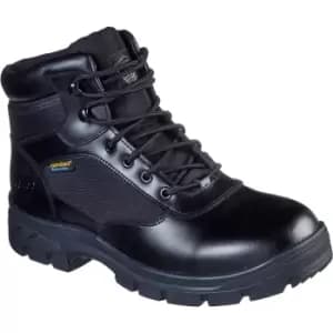 Image of Skechers Mens Wascana Benen Leather Safety Boots (11 UK) (Black)
