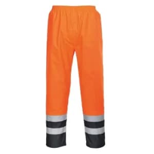 Image of Oxford Weave 300D Class 2 Two Tone Hi Vis Trousers Orange 3XL
