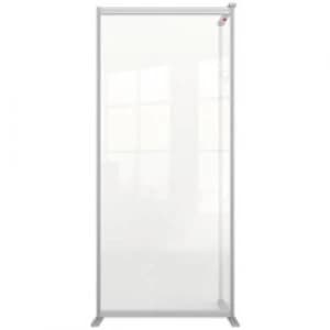 Image of Nobo Premium Plus Modular Protection Room Divider Screen Extension Plexiglass Acrylic Transparent 1800 x 800 x 600 mm