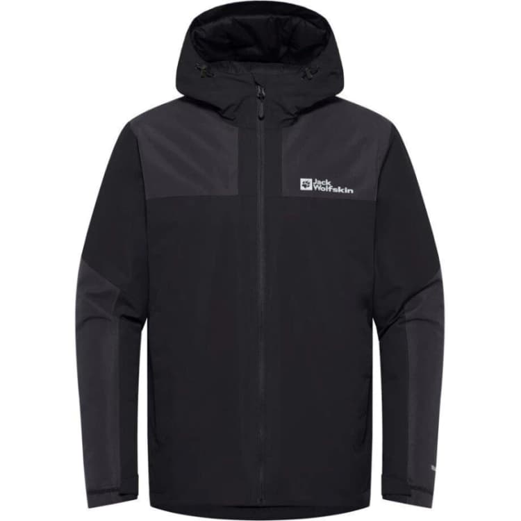 Image of Jack Wolfskin Mens Jasper Insulated Jacket - Black Size M, Men Black W3CWV Male M