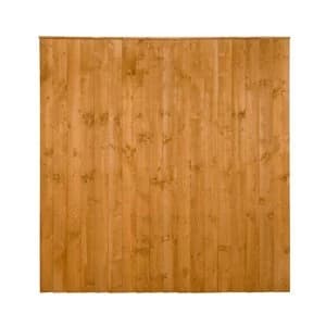 Image of Forest Feather Edge Fence Panel 6ft Pack of 4