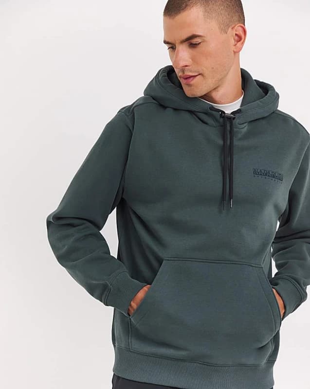 Image of Napapijri Green Urban Albula Hoodie Green Male S 225225UK