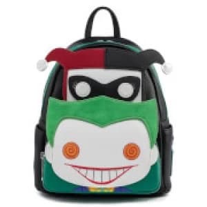 Image of Loungefly DC Comics Pop Harley And Joker Mini Backpack