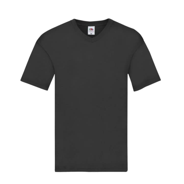 Image of Fruit Of The Loom Original Cotton Layered T-Shirt Black male
