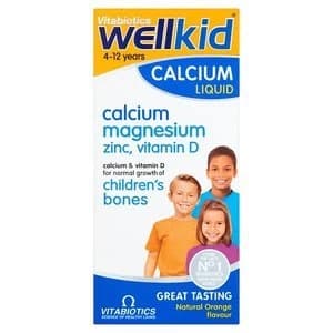 Image of Vitabiotics Wellkid Calcium Liquid Orange Flavour