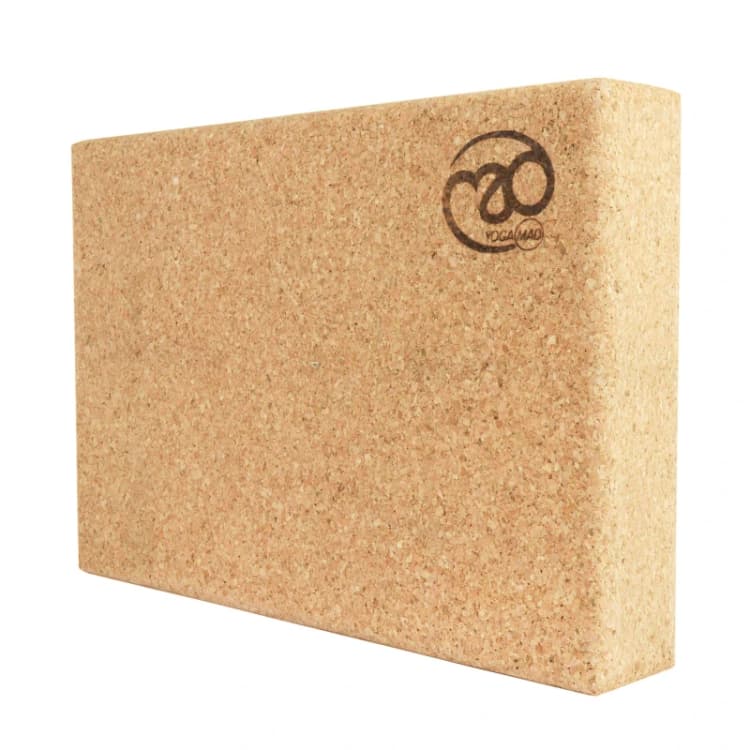 Image of Yoga-Mad Cork Yoga Block Brown unisex One Size