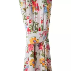 Image of Belledorm Mia Lined Curtains With Tie Backs (One Size) (Multicoloured)