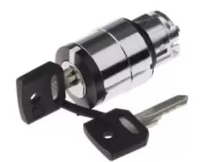 Image of Schneider Electric Harmony XB4 Key Switch Head - 3 Position, Latching, 22mm cutout
