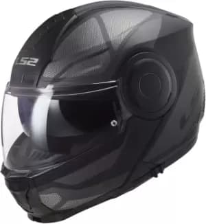 Image of LS2 FF902 Scope Axis Helmet, black-grey-silver Size M black-grey-silver, Size M
