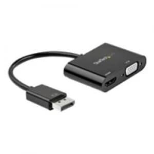 Image of StarTech.com DisplayPort to HDMI VGA Adapter - 4K 60Hz - Multiport Video