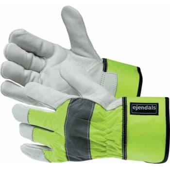 Image of Ejendals - 198 Full Grain Cowhide Gloves Refl. Cuff Size 8