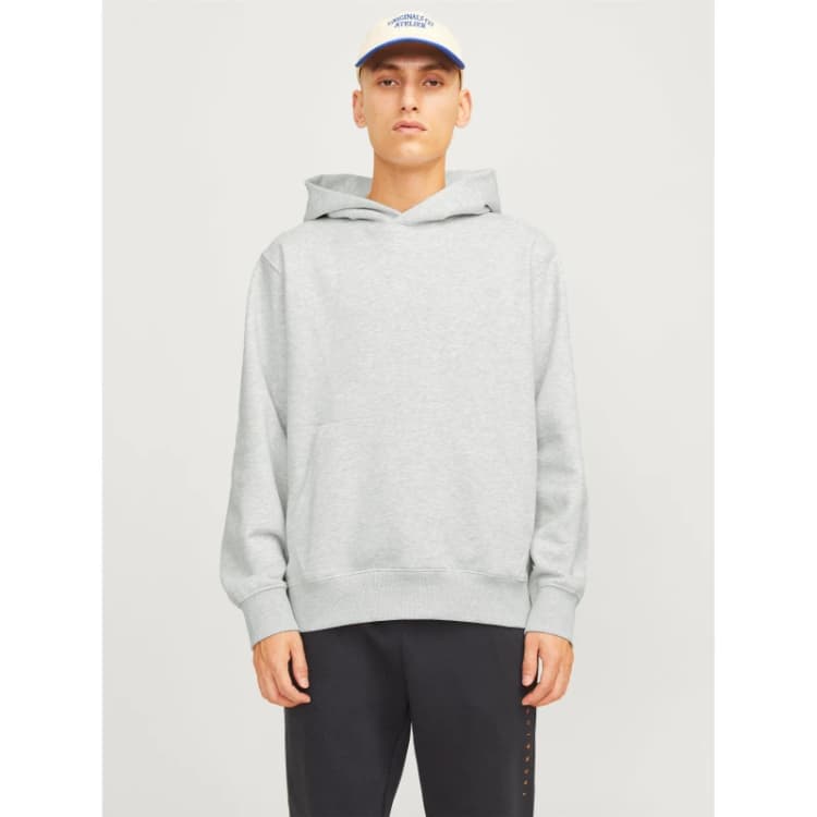 Image of Jack and Jones Urban Edge 400 GSM Hoodie Mens White Melange male XL