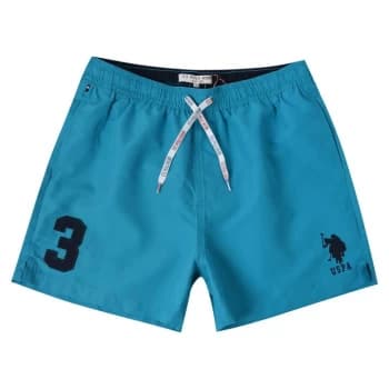 Image of US Polo Assn US Polo Assn Swim Shorts Mens - Blue