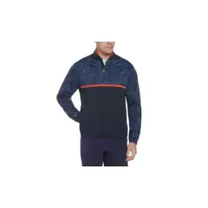 Image of Callaway ABSTRACT CAMO PRINT WIND 1/4 ZIP JACKET NAVY XL