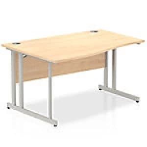 Image of Impulse Cantilever 1400 Left Hand Wave Desk Maple