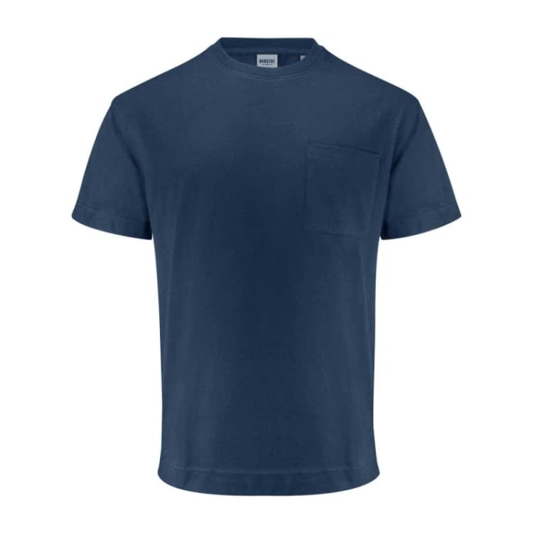 Image of James Harvest Mens Devons Pocket T-Shirt in Navy Size: XS Navy Male XS