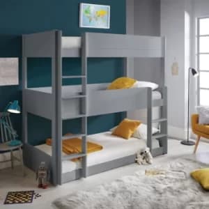 Image of Snowdon Three Tier Bunk Bed Grey