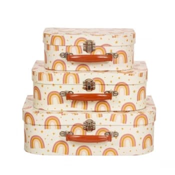 Image of Sass & Belle Earth Rainbow Suitcase 3Pcs Set