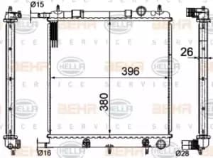 Image of x1 Behr Heat Exchanger 8MK376718-621 Genuine replacement part for Car Made in CN