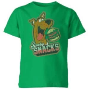 Image of Scooby Doo Scooby Snacks Kids T-Shirt - Kelly Green - 5-6 Years - Kelly Green
