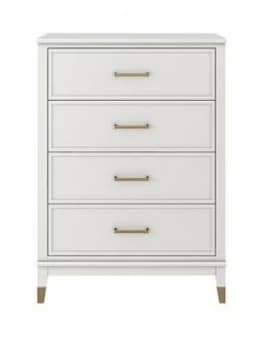 Image of Cosmoliving Westerleigh 4 Drawer Chest - White
