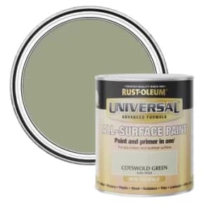 Image of Rust-Oleum Universal Paint Satin Cotswold Green 750ml