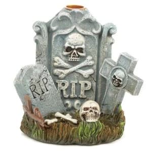 Image of Halloween RIP Tombstone Backflow Incense Burner