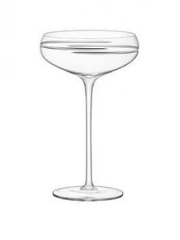 Image of Lsa International Verso Champagne Saucers ; Set Of 2