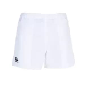 Image of Canterbury Mens Professional Polyester Shorts (XL) (White)
