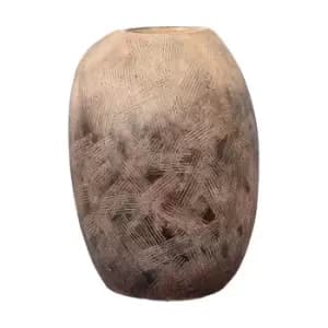 Image of Gallery Interiors Terra Vase in Natural & Black / Small