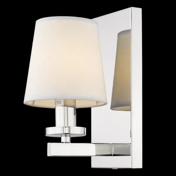 Image of London Wall Lamp With Shade Silver, E14