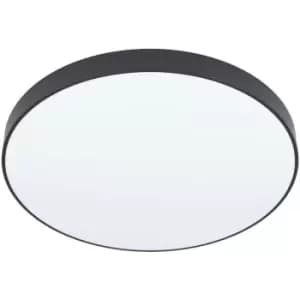 Image of Zubieta Integrated LED Panel Black cct, Remote Control Included - Eglo