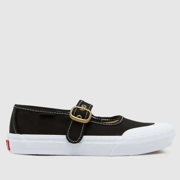 Image of Vans Black mary jane Girls Junior shoes Black UK 10 (EU 27)