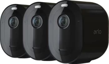 Image of Arlo Pro 4 Wireless Spotlight Security Camera - Black (3 Pack)
