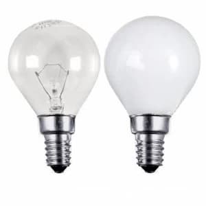 Image of Status 25W Small Edison Screw Golf Ball Bulb - Clear - 10 Pack