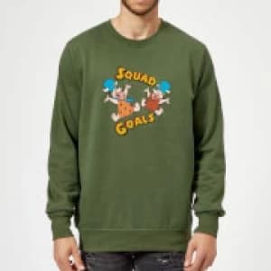 Image of The Flintstones Squad Goals Sweatshirt - Forest Green - L