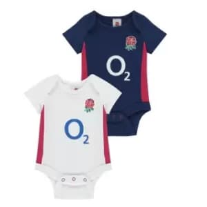 Image of Team Rugby 2 Pack Bodysuits Babies - White