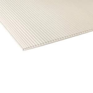 Image of Ariel Clear Polycarbonate Multiwall Roofing sheet (L)1.22m (W)1220mm (T)4mm