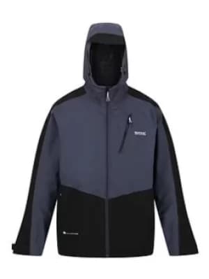 Image of Regatta Regatta Highton Stretch Waterproof Hooded Shell Jacket, Grey, Size L, Men