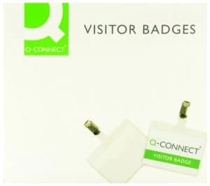 Image of Q Connect Visitor Badge 60 X 90mm Pk25