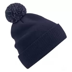 Image of Beechfield Snowstar Recycled Beanie (One Size) (Black/White)