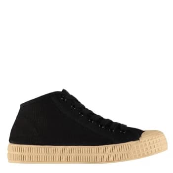 Image of Full Circle Grunau Mid Trainers - Black/Cream
