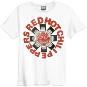 Image of Red Hot Chili Peppers - Aztec Unisex Medium T-Shirt - White