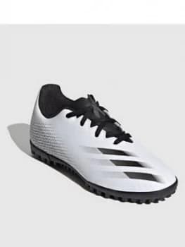 Image of Adidas Junior X Ghosted.4 Astro Turf Football Boot - White
