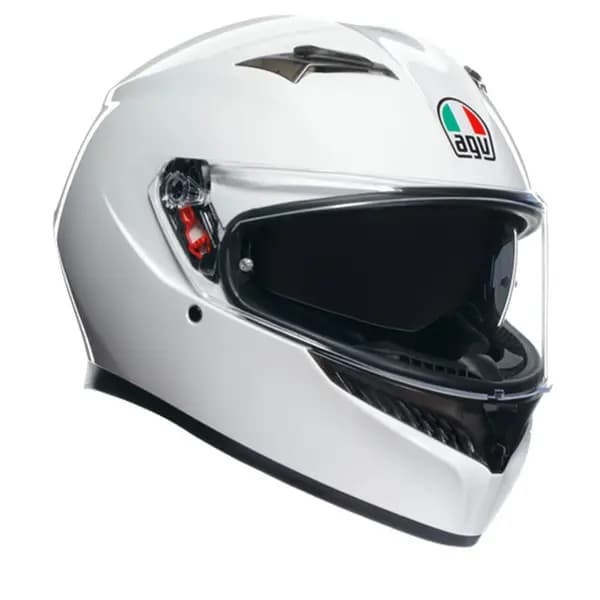 Image of AGV K3 E2206 MPLK Mono Seta White 014 Full Face Helmet Size XS
