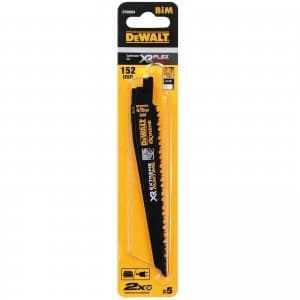 Image of DEWALT Extreme Runtime Wood Cutting Reciprocating Saw Blade 152mm Pack of 5