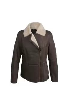 Image of Celene Aviator Sheepskin Coat